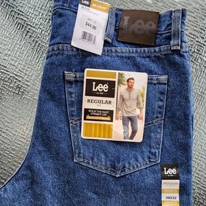 Lee Men's Reg. Fit Straight Leg Jeans-Pepperstone Sz 38 X 32.